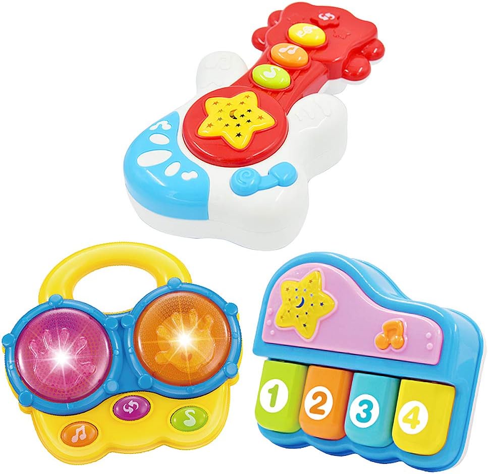 Piano, Bongo & Guitar Set